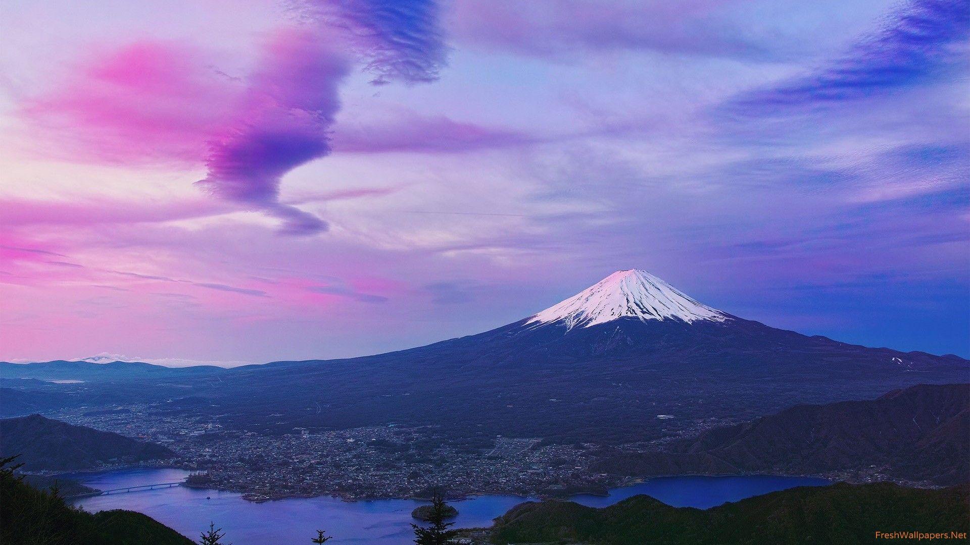 1920x1080 Mount Fuji Honshu Island Japan wallpaper