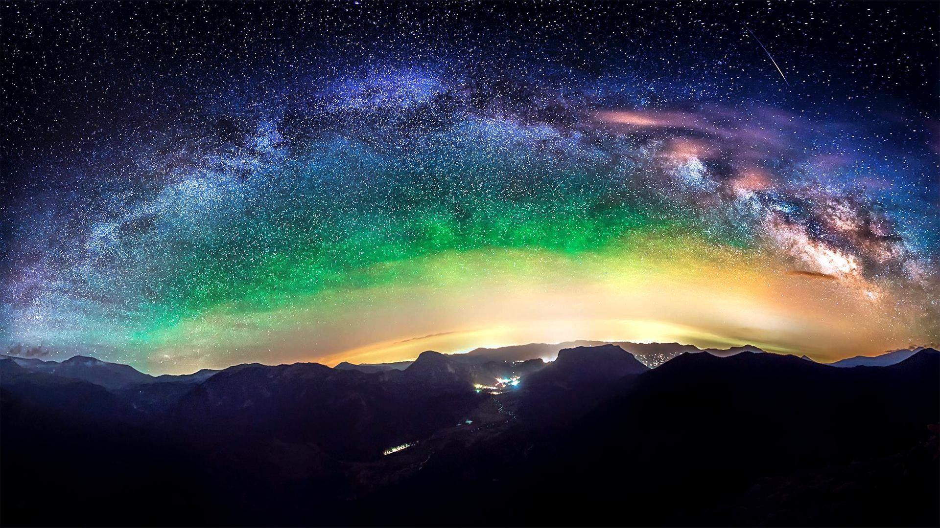 1920x1080 outer space, night, stars, galaxies, milky way, night sky, skies