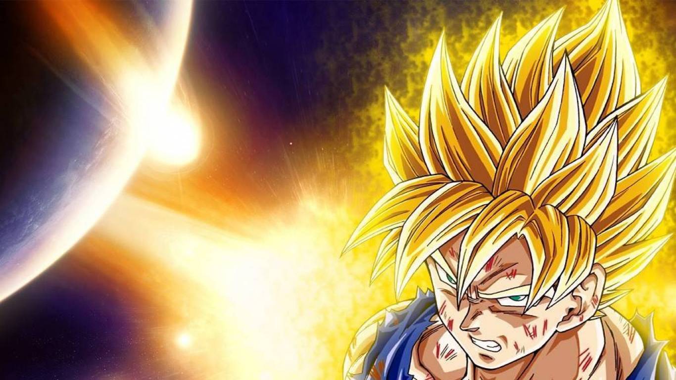 1366x768 DBZ Wallpaper HD All Saiyans (1366x768)