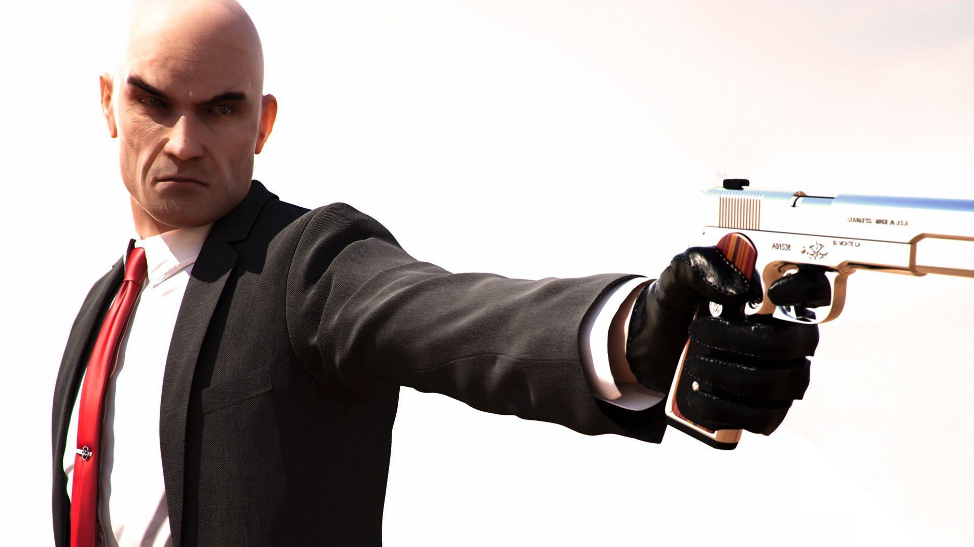 1920x1080 Hitman White Handgun weapons guns assassinsmen wallpaperx1080