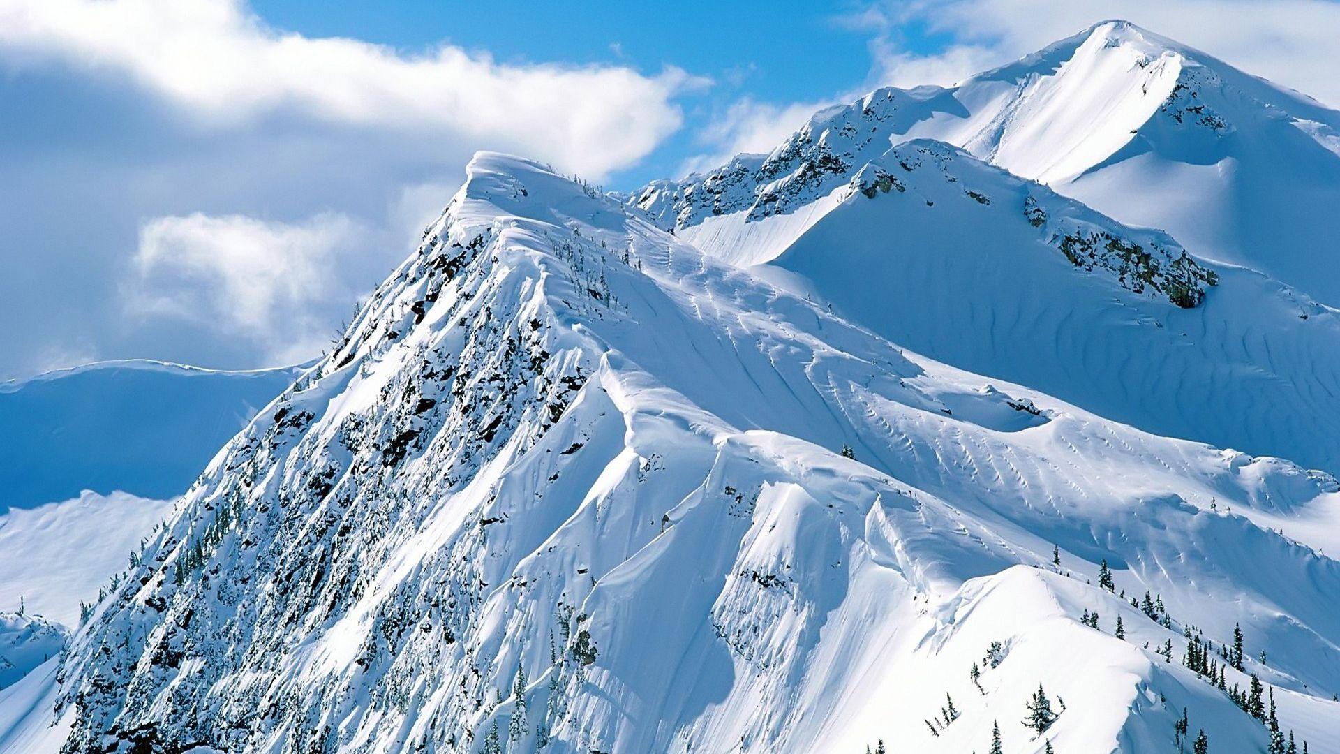 1920x1080 Snowy Mountains Wallpaper