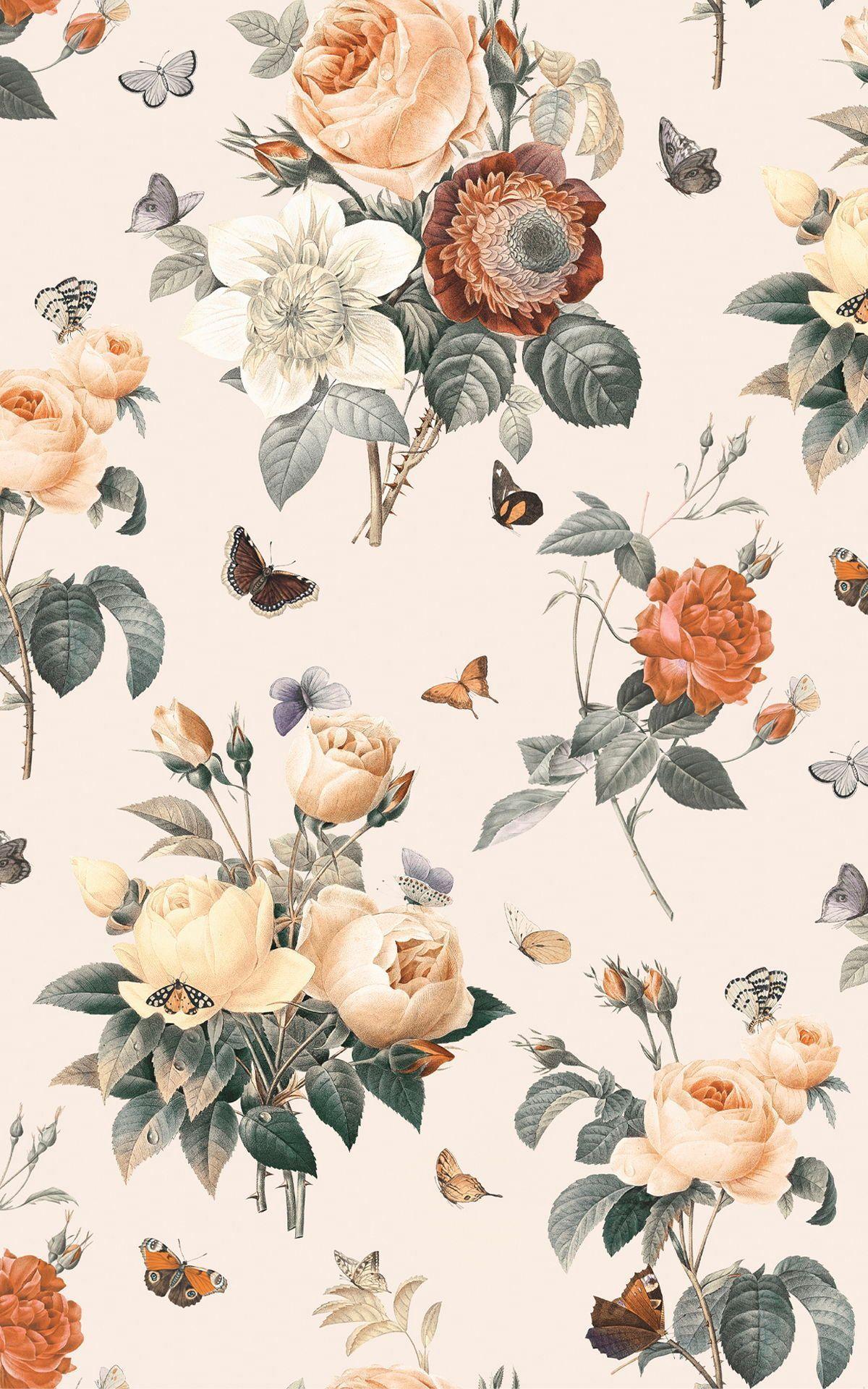 Vintage Flower Print Wallpapers - Top Free Vintage Flower Print