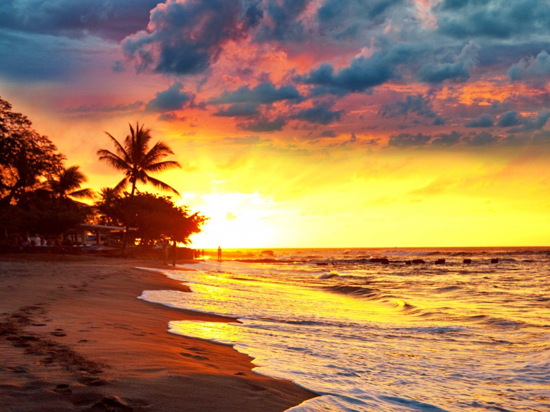 Beach Paradise Sunset Wallpapers Top Free Beach Paradise Sunset