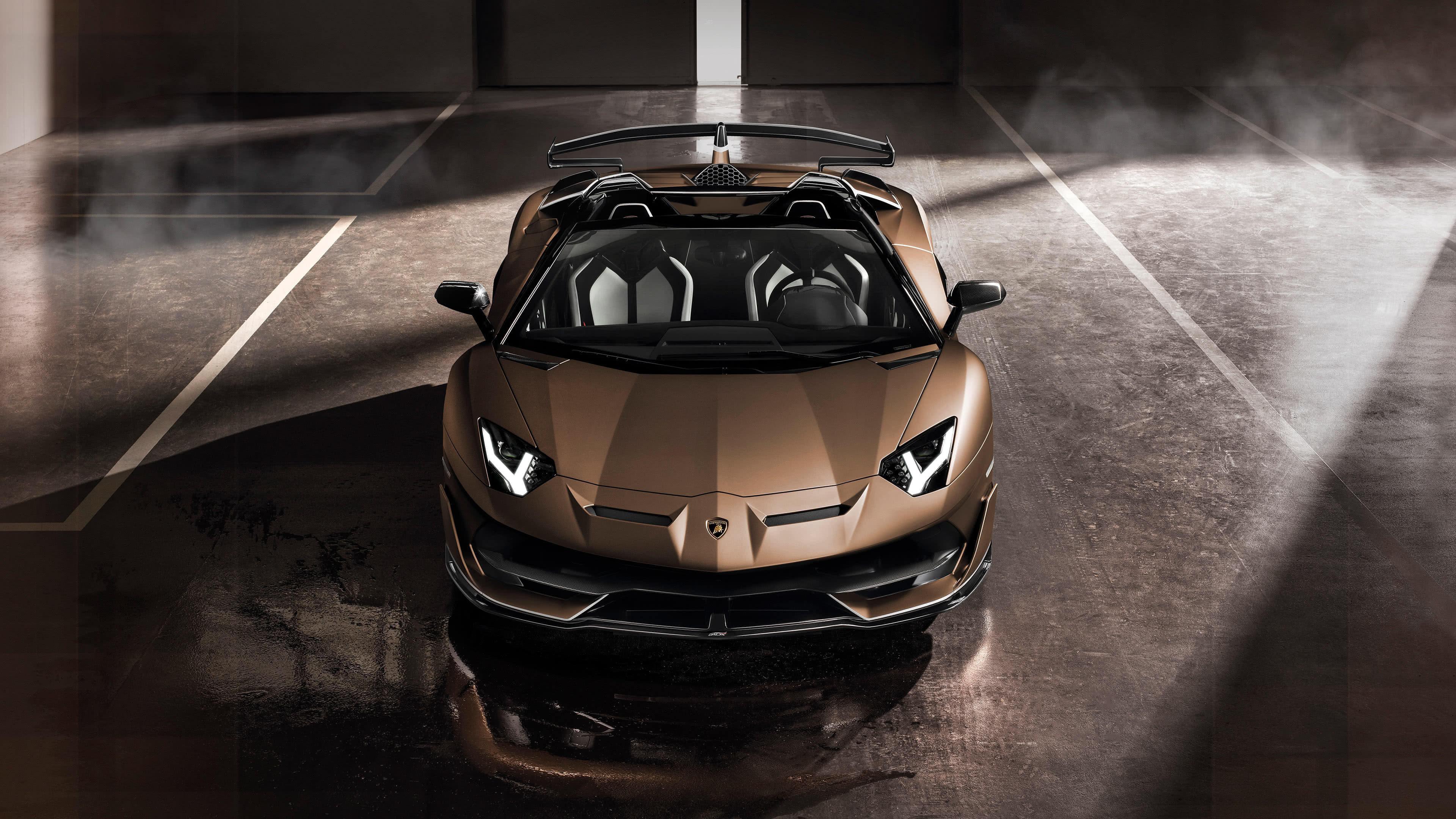 3840x2160 Lamborghini Aventador SVJ Roadster Front UHD 4K Wallpaper