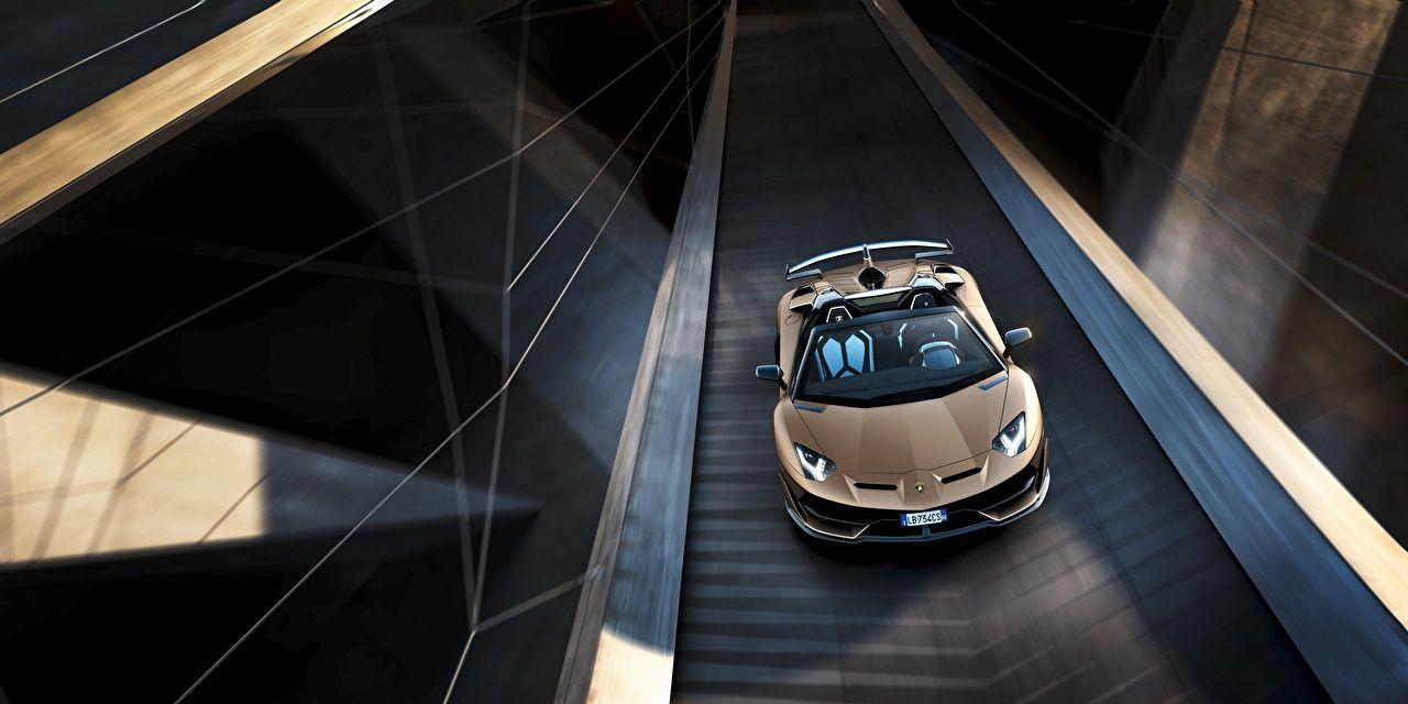 1280x640 Picture Lamborghini Aventador SVJ Roadster automobile