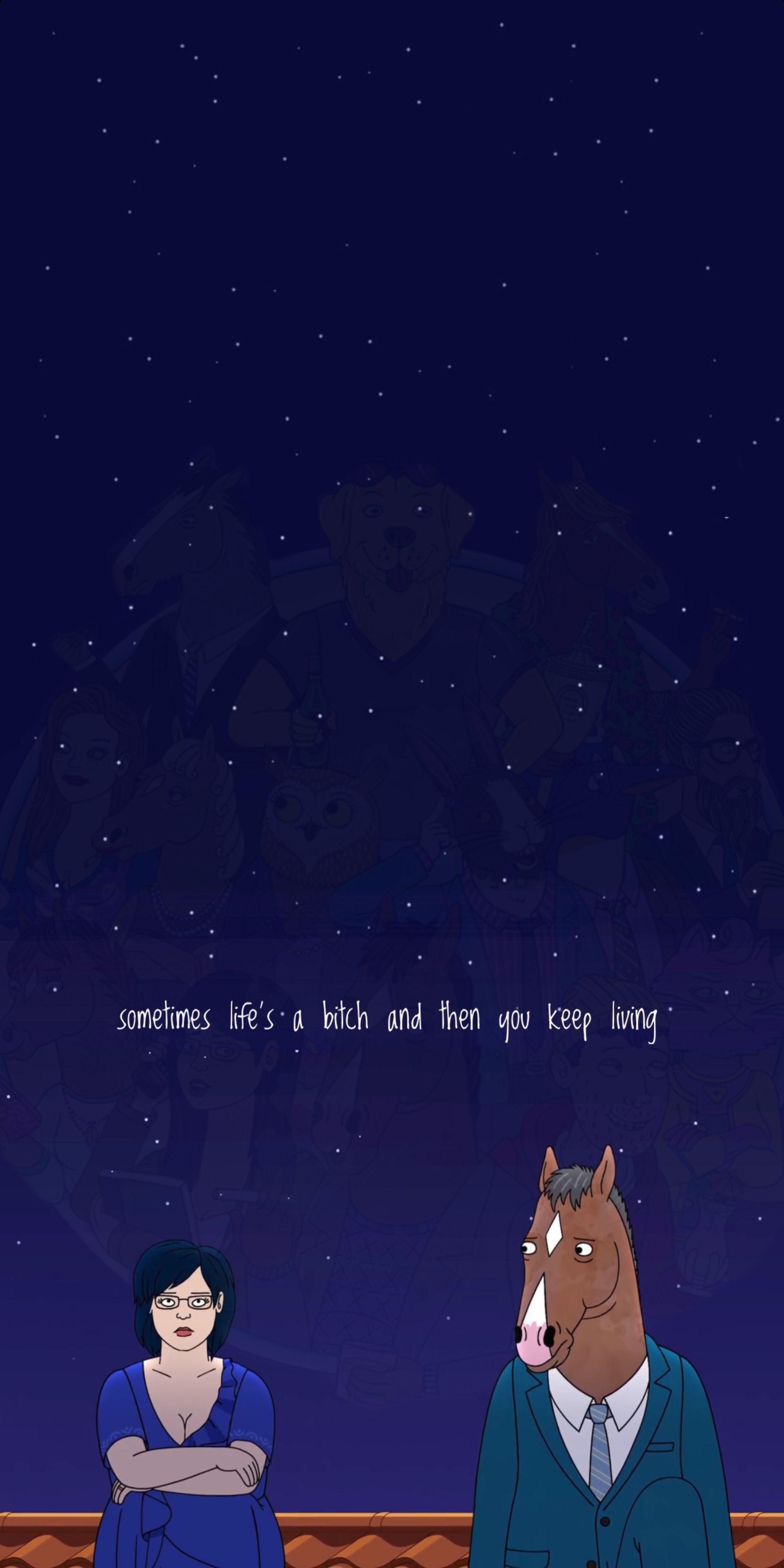 2048x4096 Bojack Horseman iPhone Wallpaper
