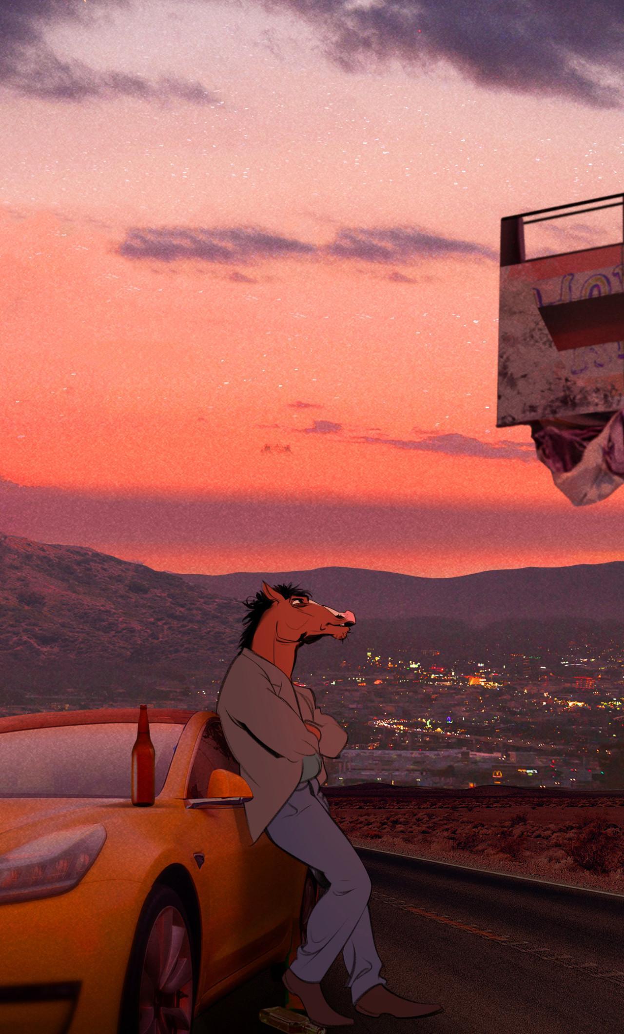 1280x2120 Bojack Horseman iPhone Wallpaper