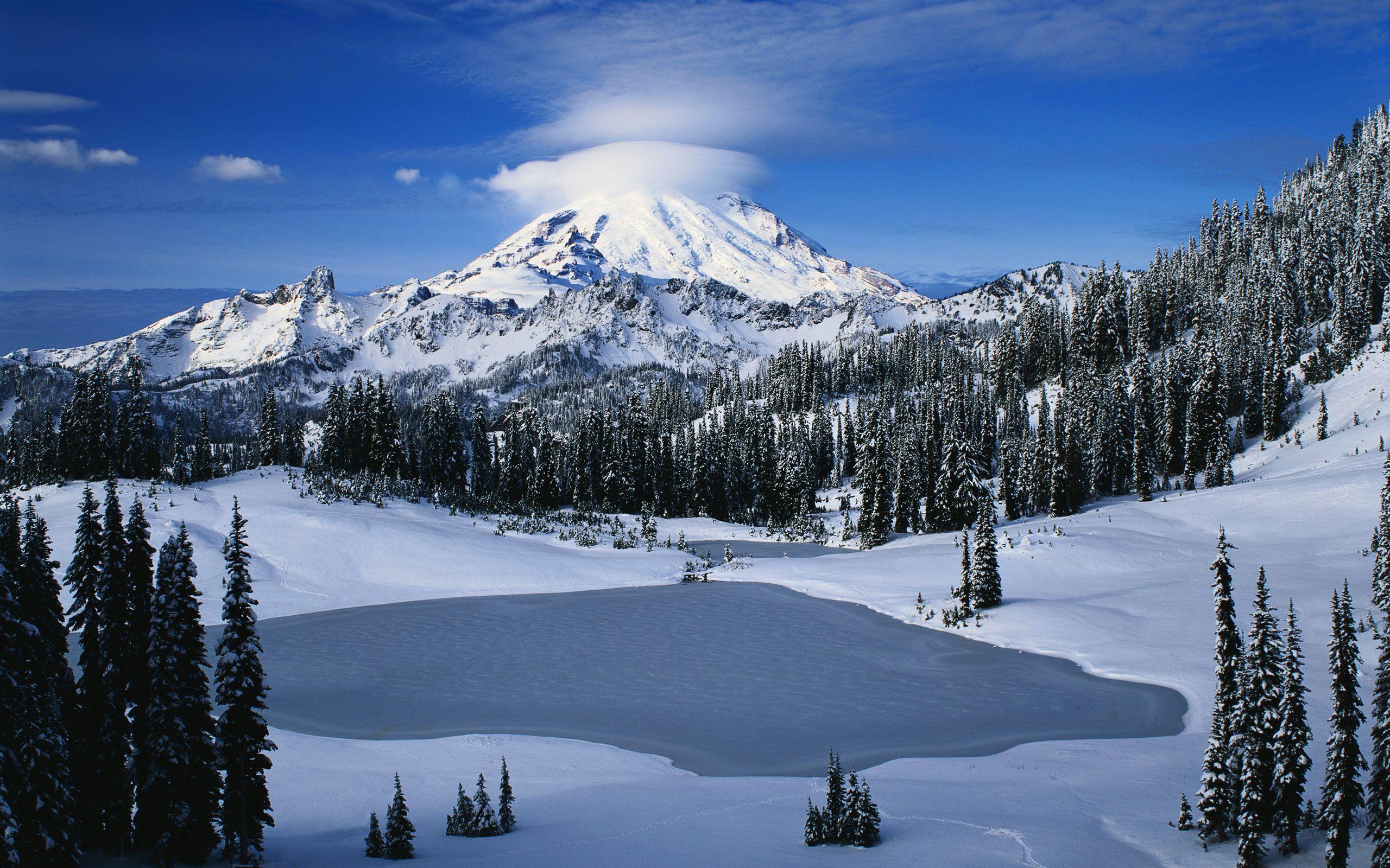 2560x1600 Snowy Mountain Wallpaper 2560x1600