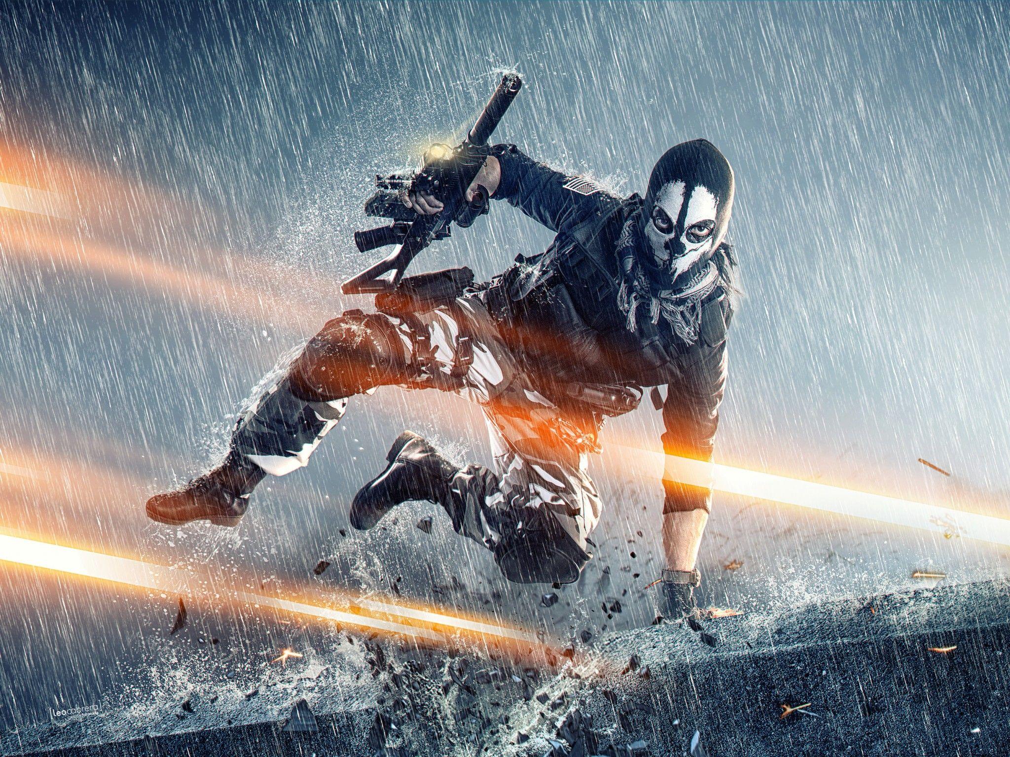 2048x1536 Ghost 4K Wallpaper, Logan Walker, Call of Duty: s, Cosplay, Games