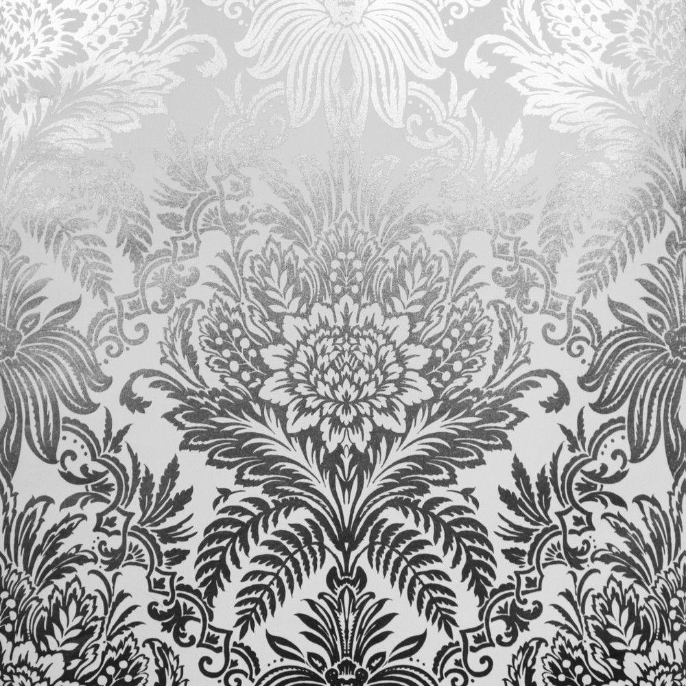 1000x1000 Crown Signature Foil Silver Wallpaper