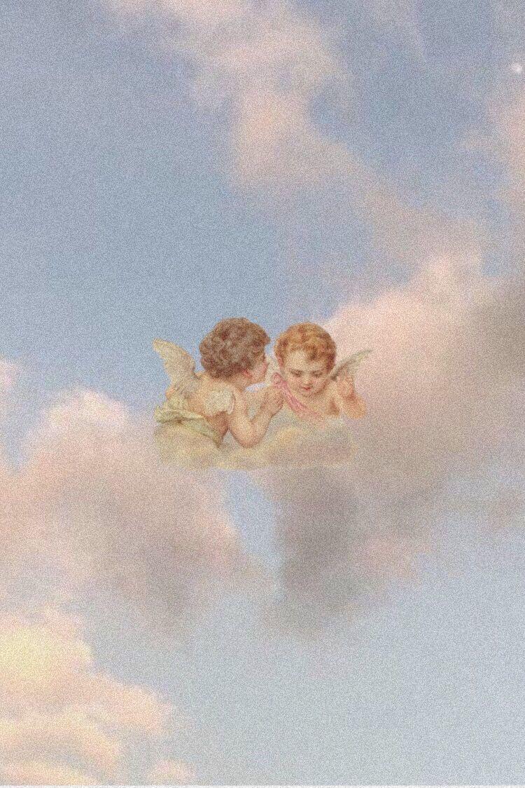 750x1124 Angel Background. Angel wallpaper, Locked wallpaper, Aesthetic iphone wallpaper