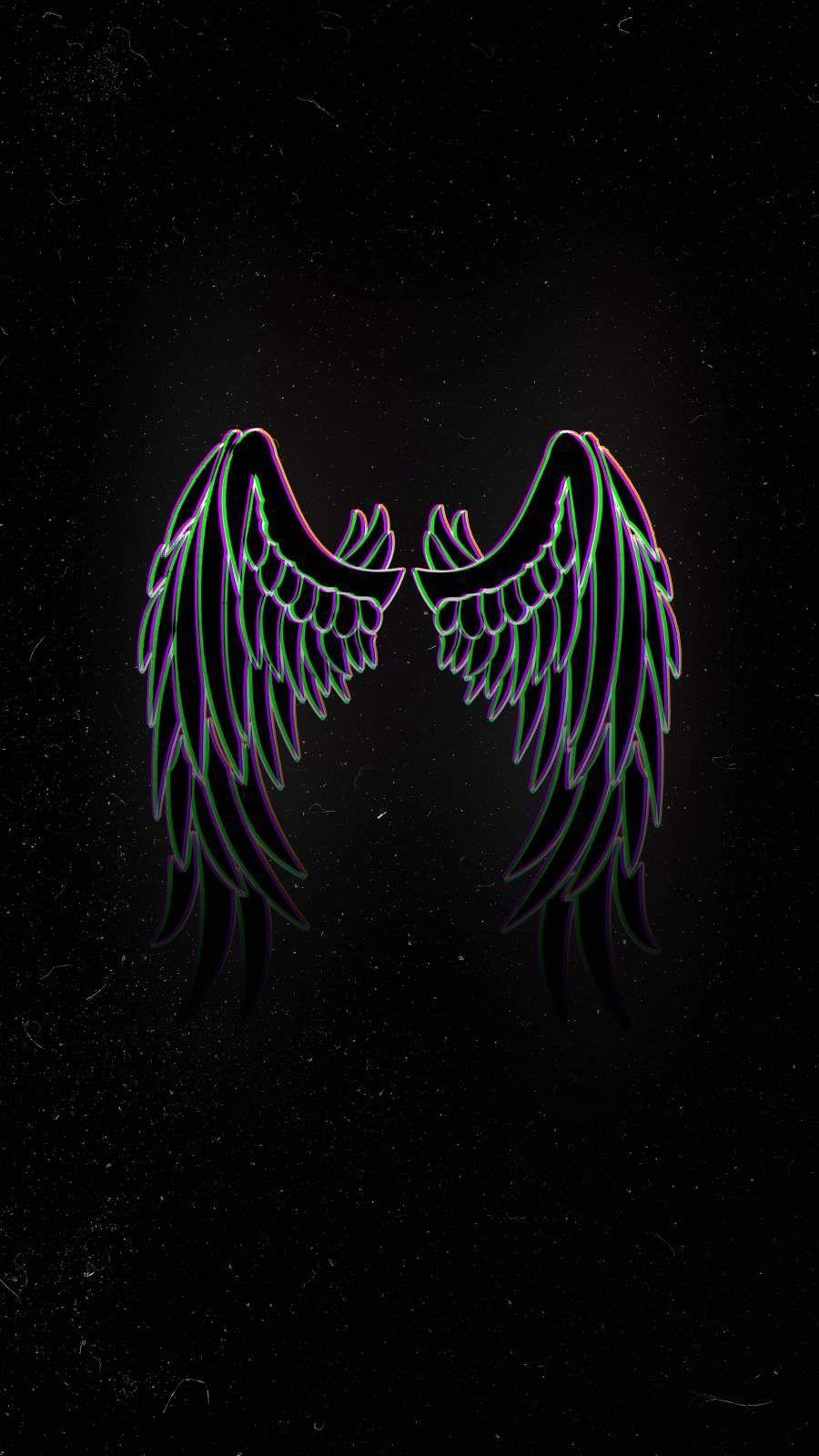 900x1600 Angel Wings iPhone Wallpaper. Angel wings iphone wallpaper, Scary wallpaper, Wings wallpaper