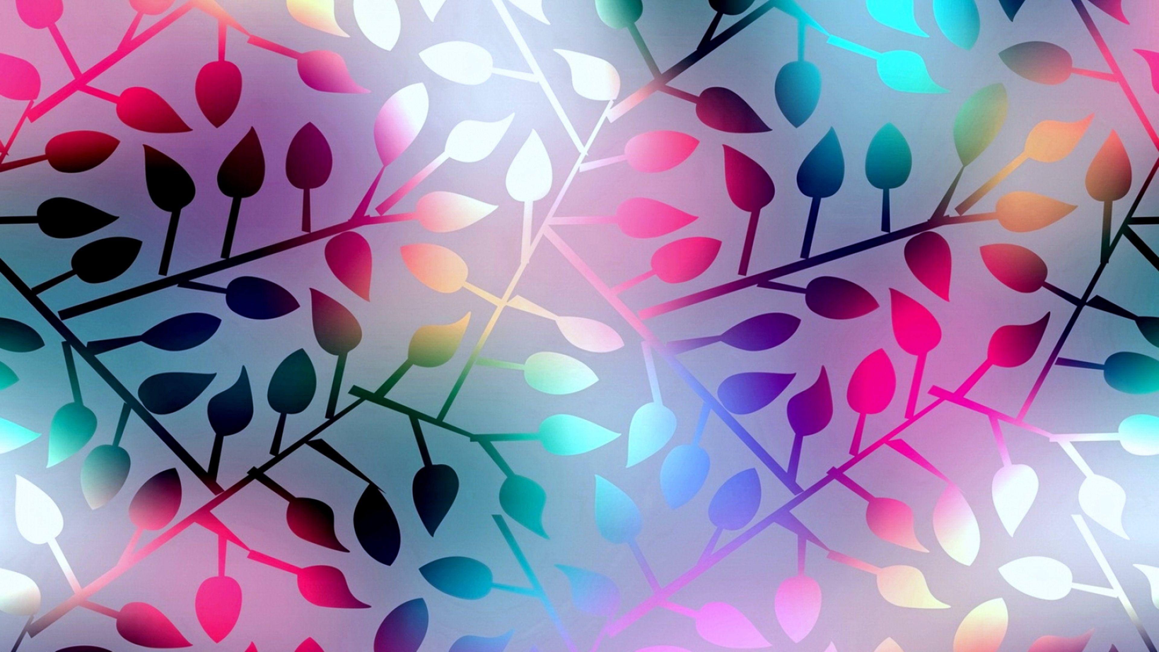 3840x2160 Colors colorful leaves background wallpaper wallpaperx2160