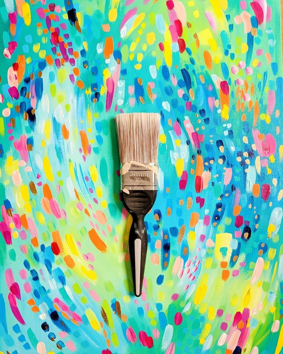 1080x1350 I like big brushes and I cannot lie! Sarah Coey Art. Oil pastel paintings, Colorful art, Art painting