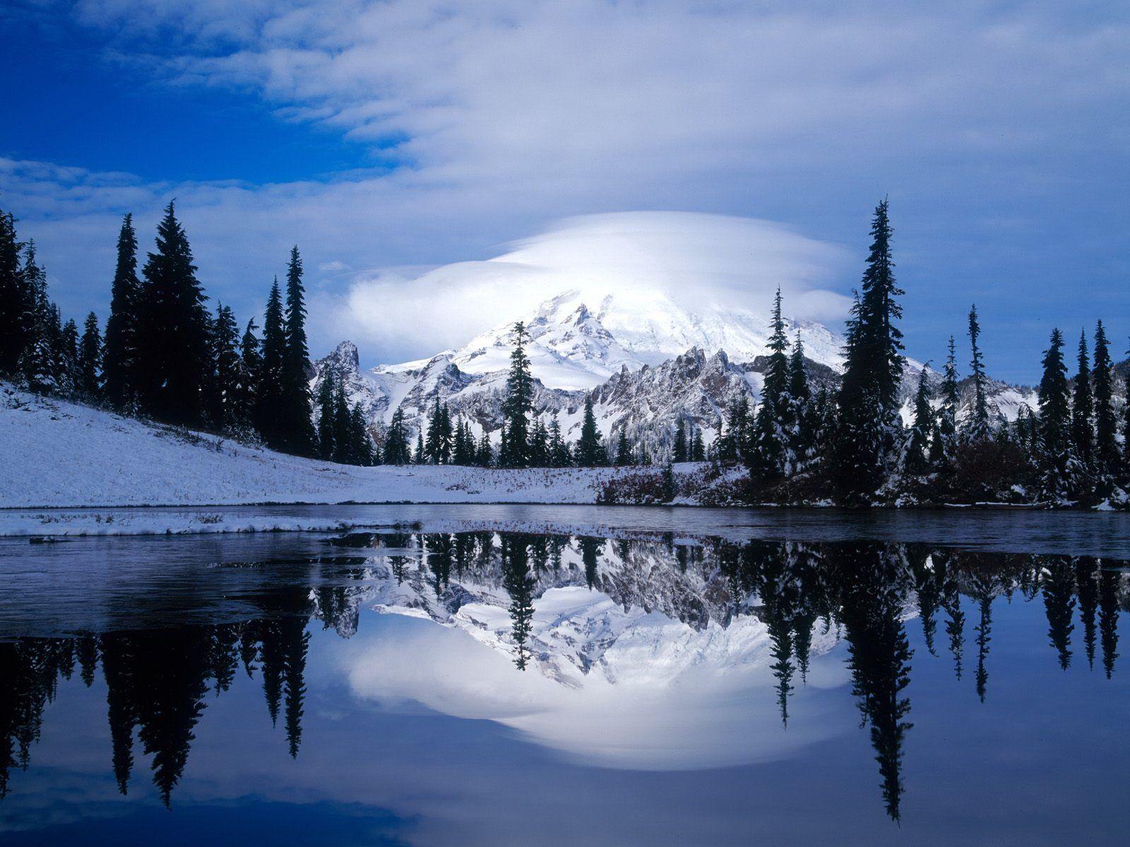 1600x1200 Snowy Mountains Wallpaper HD