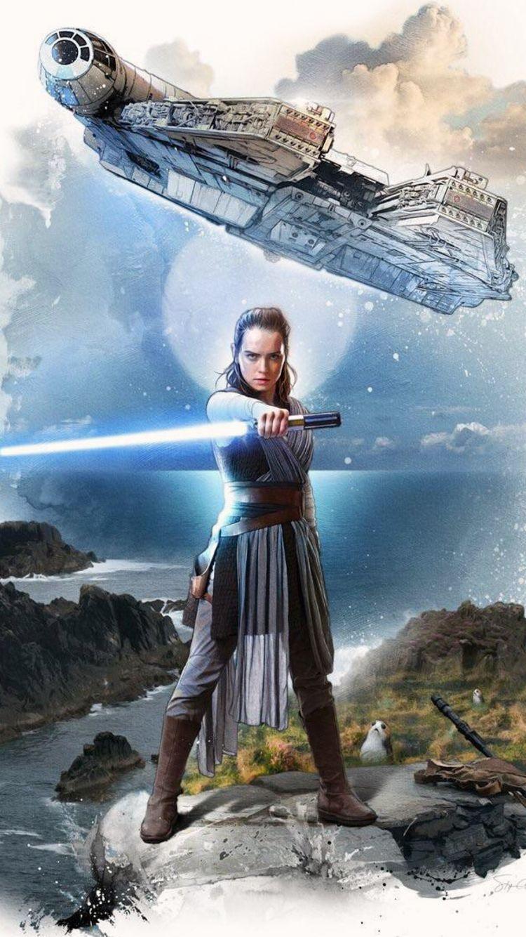 750x1334 Rey Star Wars iPhone Wallpaper