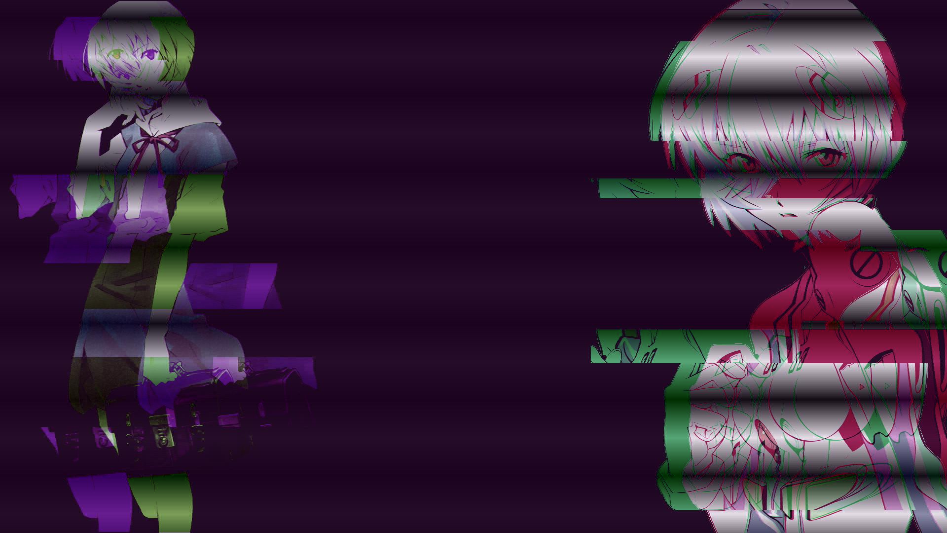 1920x1080 Image Glitch Wallpaper Genesis Evangelion Aesthetic Wallpaper & Background Download