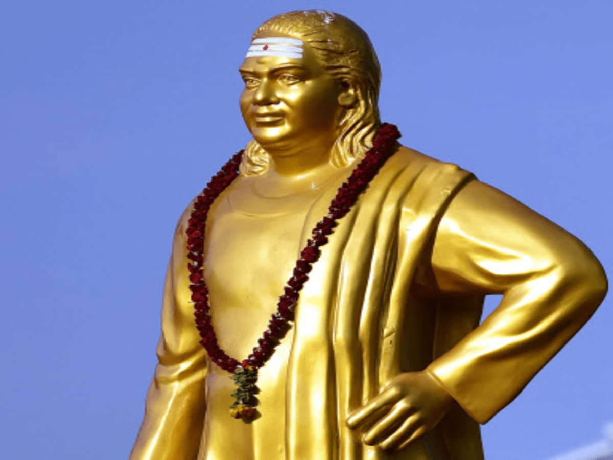 A Guru statue in Iskcon Temple Vrindavan | Stock Video | Pond5