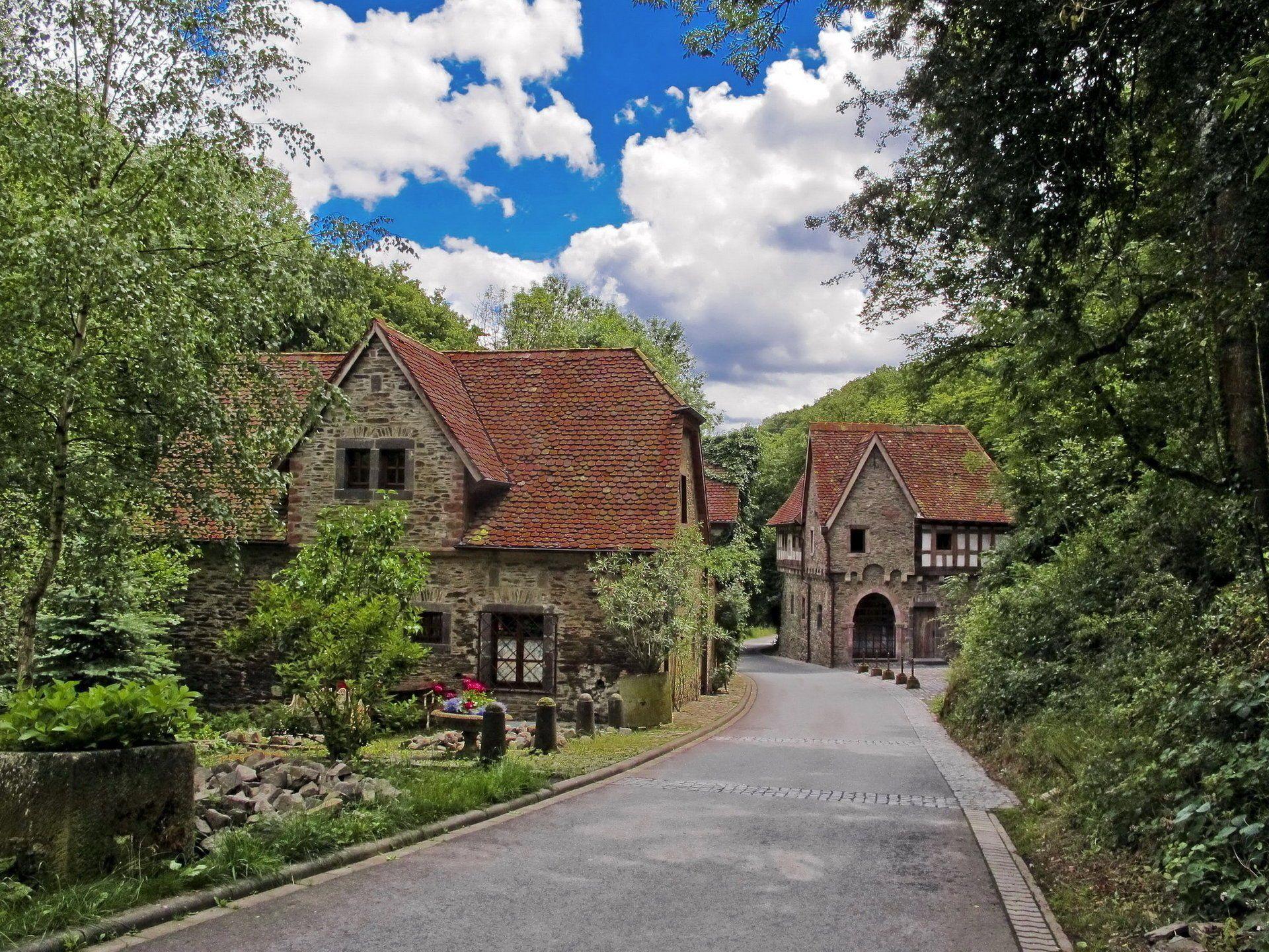 1920x1440 Germany houses village province the village HD wallpaper