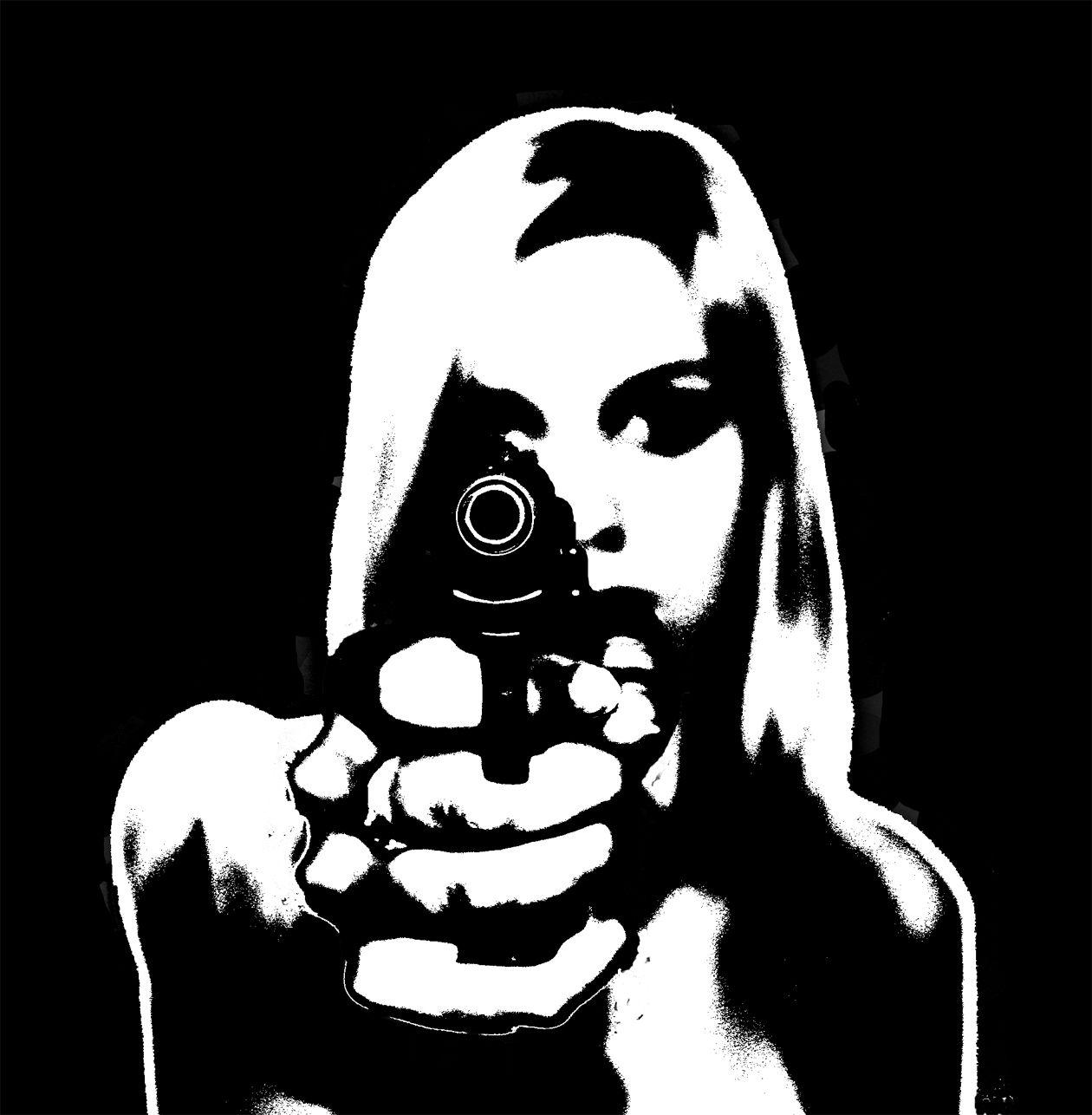 1260x1286 Wallpaper, Clip Art, and Image: Girl Pointing A Gun