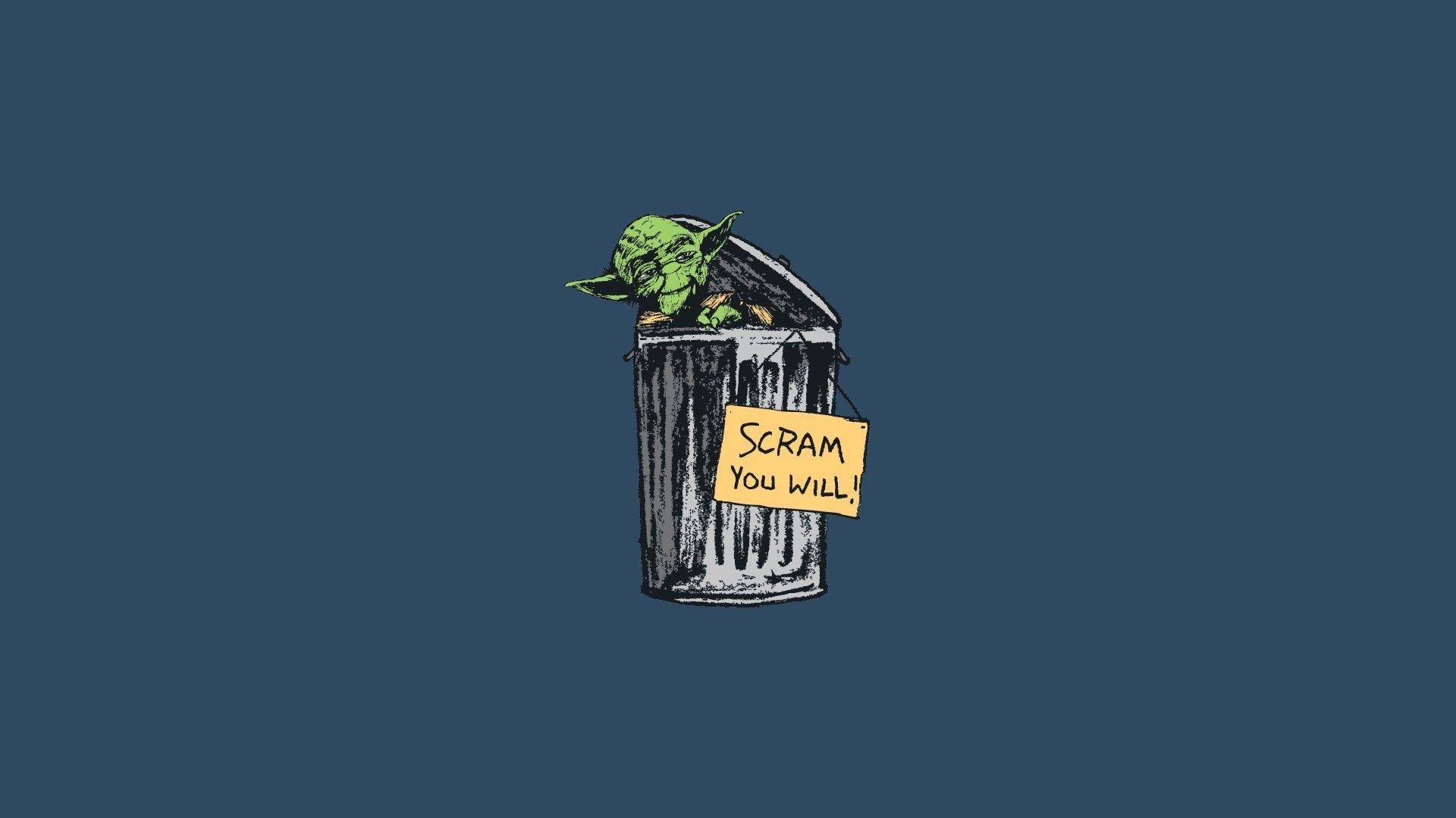 1920x1080 Grouch sesame street star wars yoda abstract wallpaper