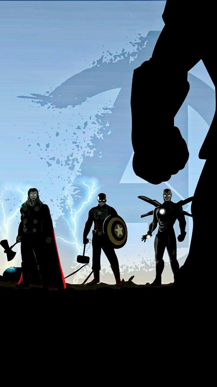 736x1308 The Big Three. Marvel comics wallpaper, Asgard marvel, Marvel artwork