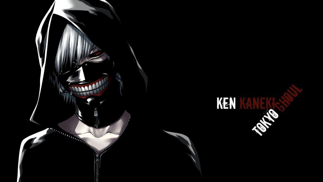 Download wallpaper 1366x768 tokyo ghoul, dark, anime boy, artwork, tablet,  laptop, 1366x768 hd background, 18584