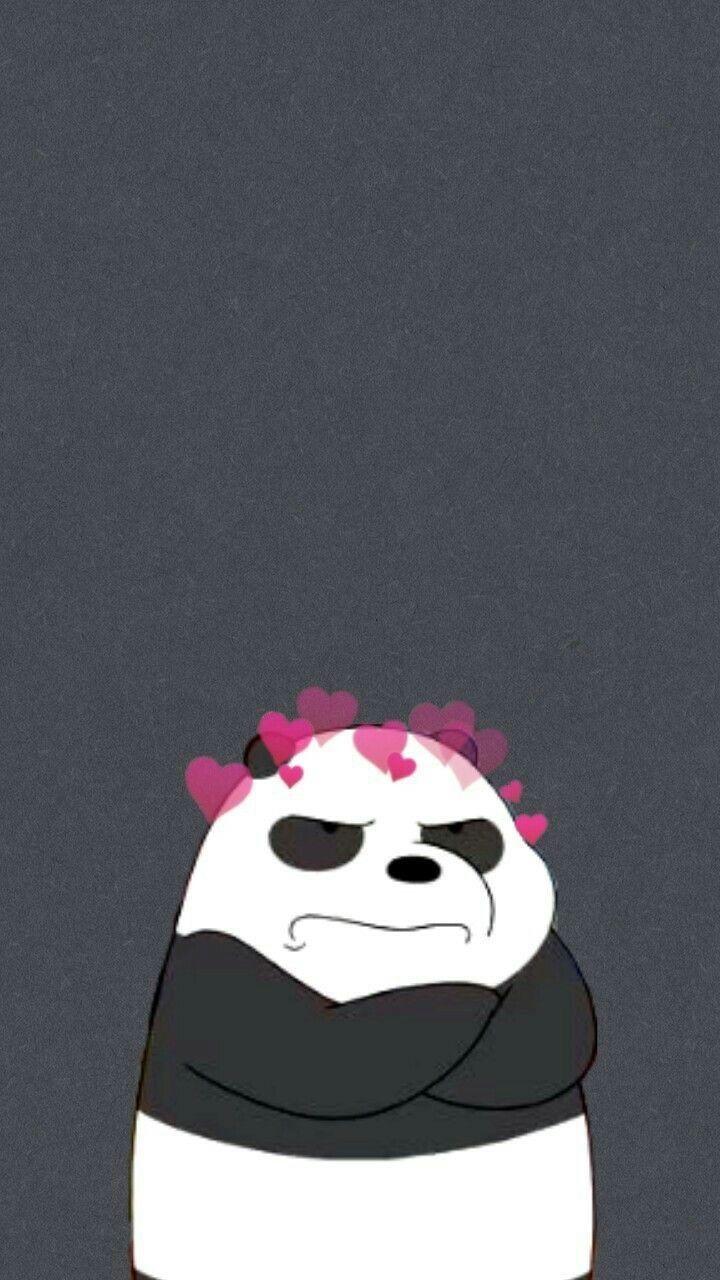 720x1280 Awesome Dark Background Home Screen We Bare Bears Panda Wallpaper Image 2021