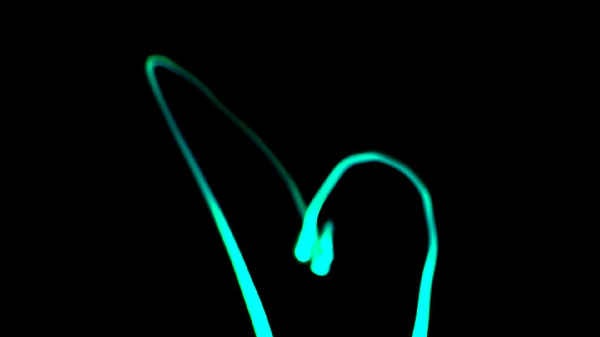 1920x1080 Download wallpaper 1920x1080 heart, neon, blue, black background full hd, hdtv, fhd, 1080p HD background