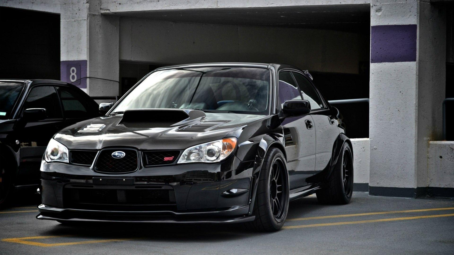 1920x1080 Black Subaru Impreza Wrx Sti Wallpaper HD