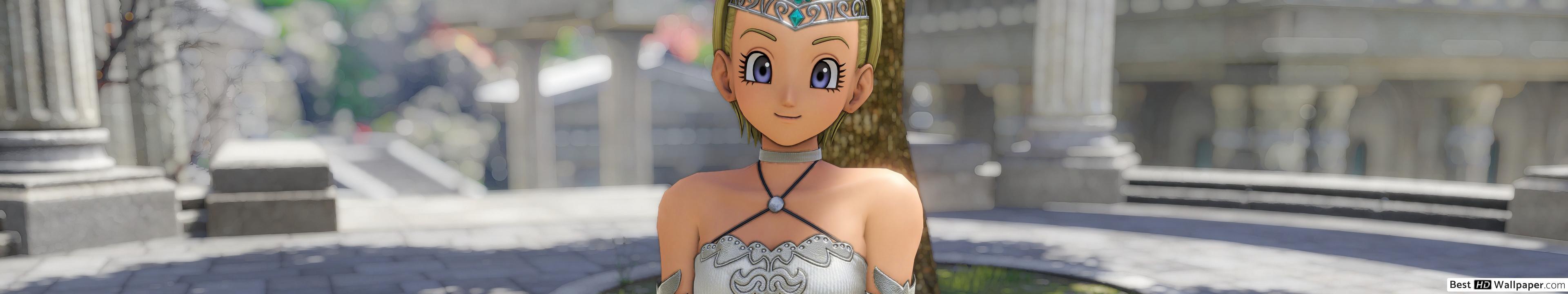 3840x720 Lady Serena of Dragon Quest XI HD wallpaper download
