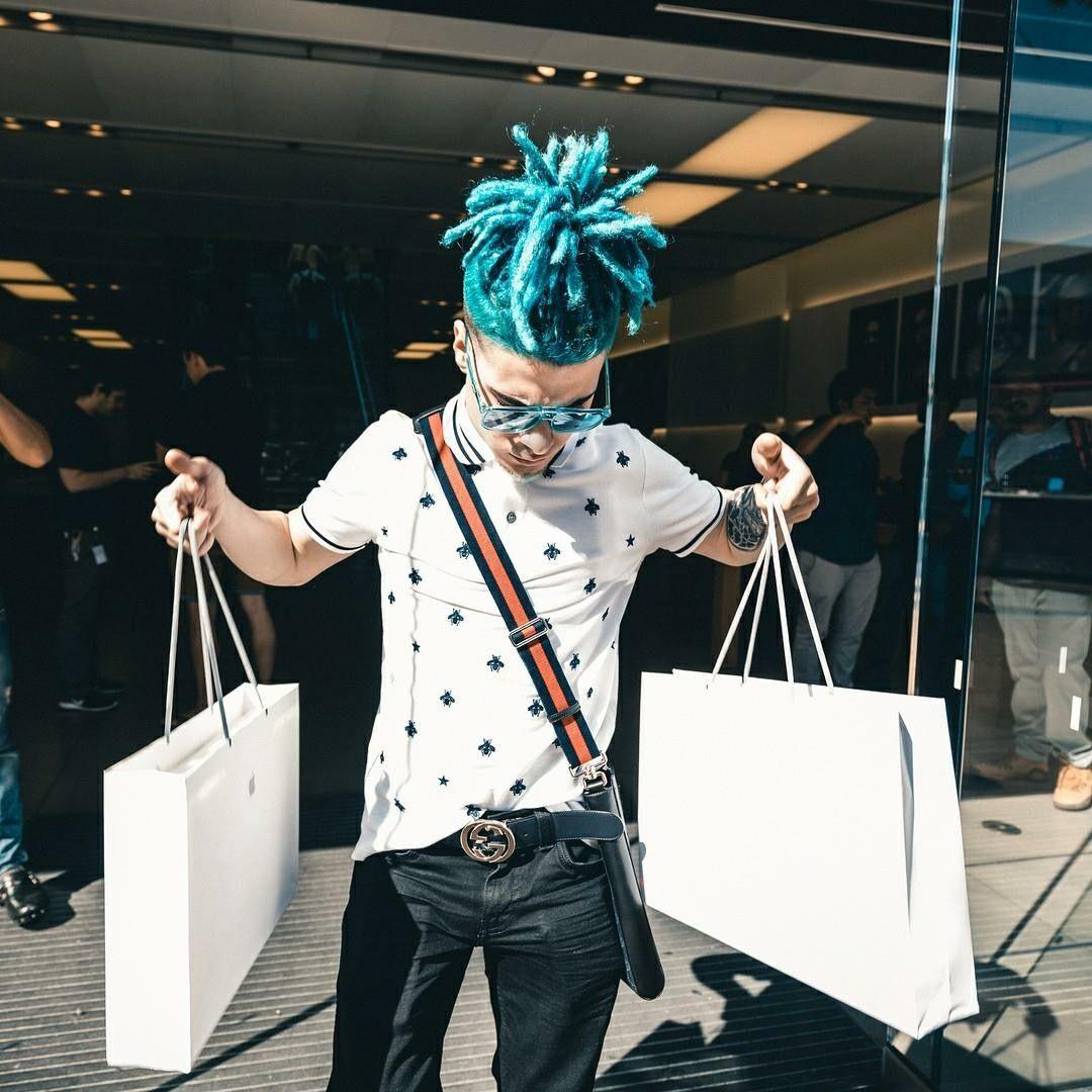 1080x1080 Icy Narco. Frozen love, Blue hair, Lil pump