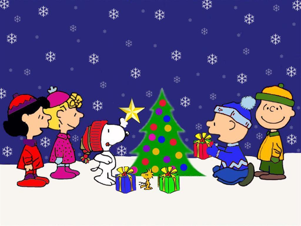 Hình nền độ phân giải cao 1024x768 Charlie Brown Giáng sinh