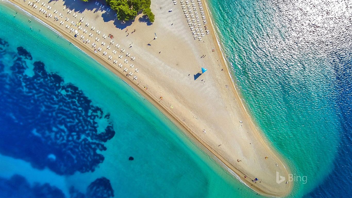 1366x768 Croatia Zlatni Rat On Brac Island 2017 Bing Desktop Wallpaper