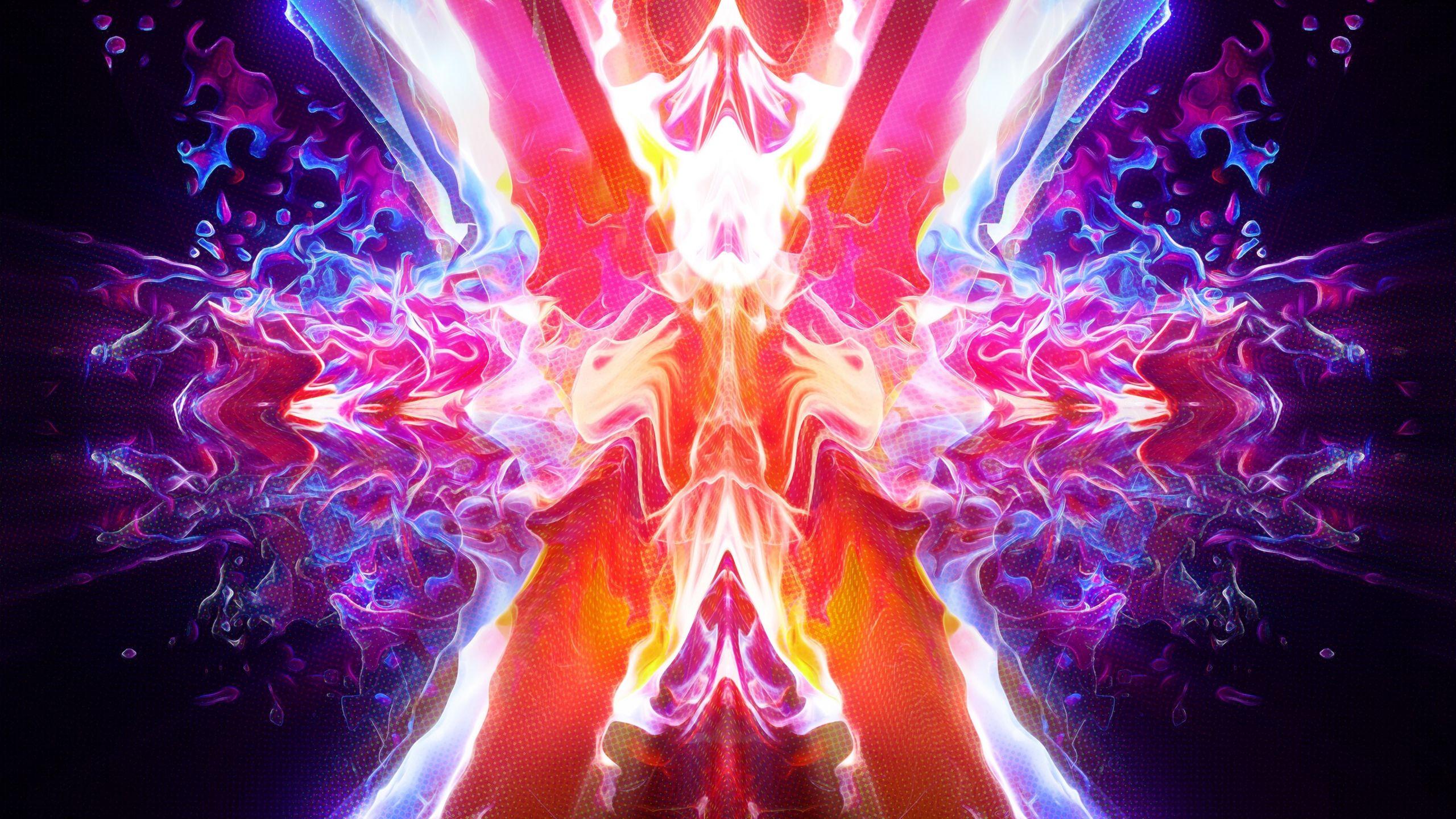 2560x1440 Download 2560x1440 wallpaper burning, waves, abstract, flame, dual wide, widescreen 16: widescreen, 2560x1440 HD image, background, 16776