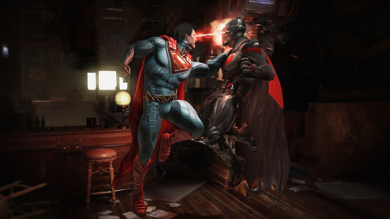 1366x768 Injustice Batman Vs Superman Wallpaper