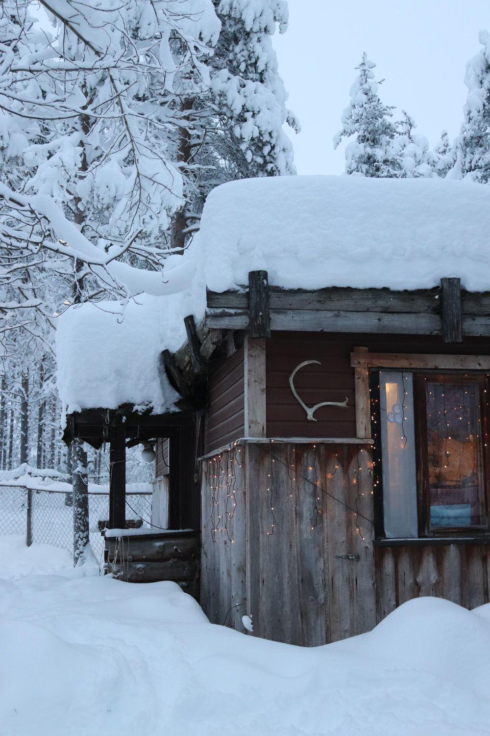 1000x1500 Winter Cabin Picture. Download Free Image