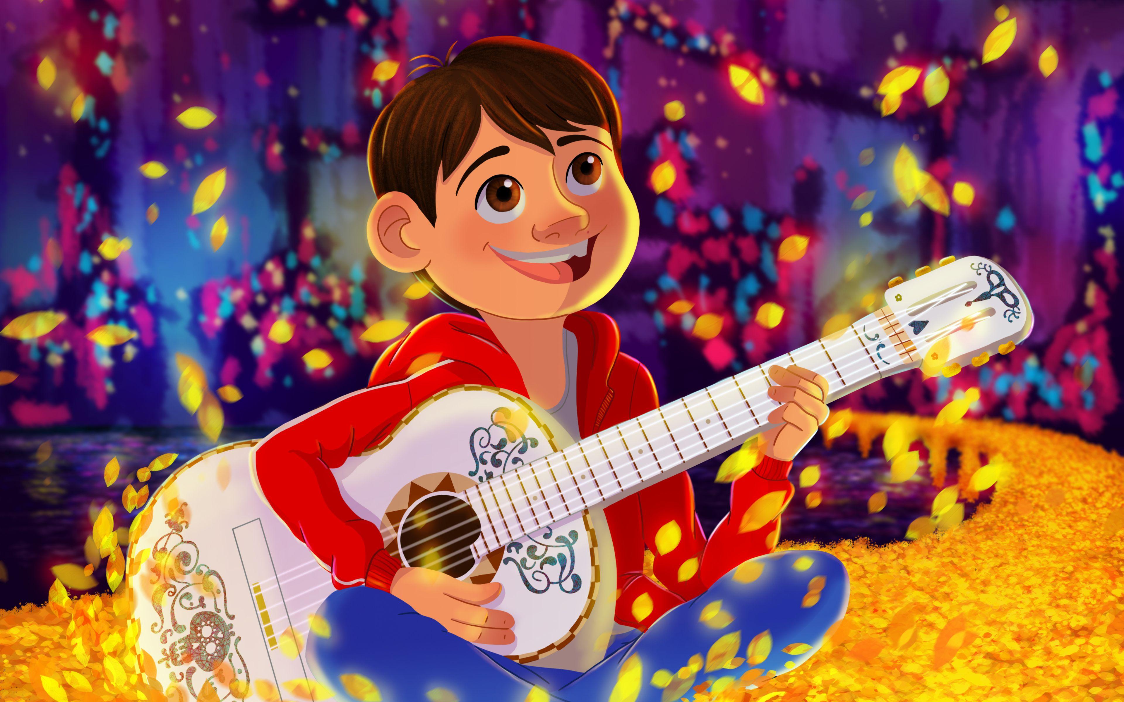 3840x2400 Miguel from Coco Movie Wallpaper 4k Ultra HD