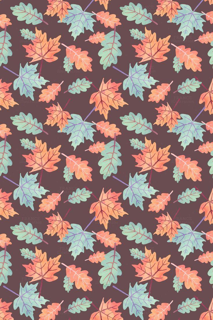 735x1102 FOR 2. Fall Autumn Digital Papers. Thanksgiving Watercolor Pumpkin, Squirrel, Cupcake, Acorn Leaves Leaf, Turkey. Polka Dots. Pattern. Fall wallpaper, iPhone wallpaper, Cute fall wallpaper