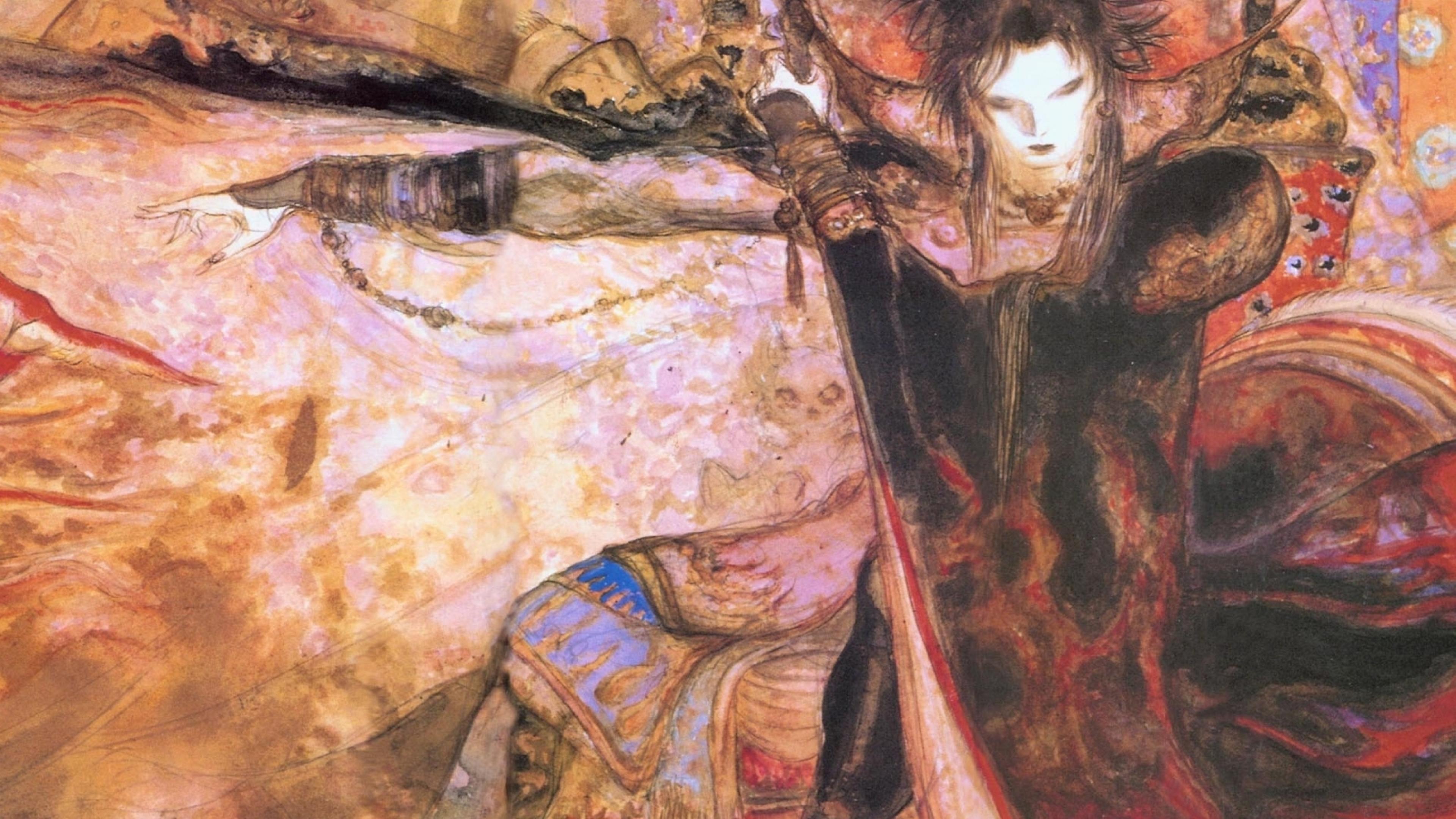 3840x2160 fantasy art morpheus sandman neil gaiman yoshitaka amano #oR8j