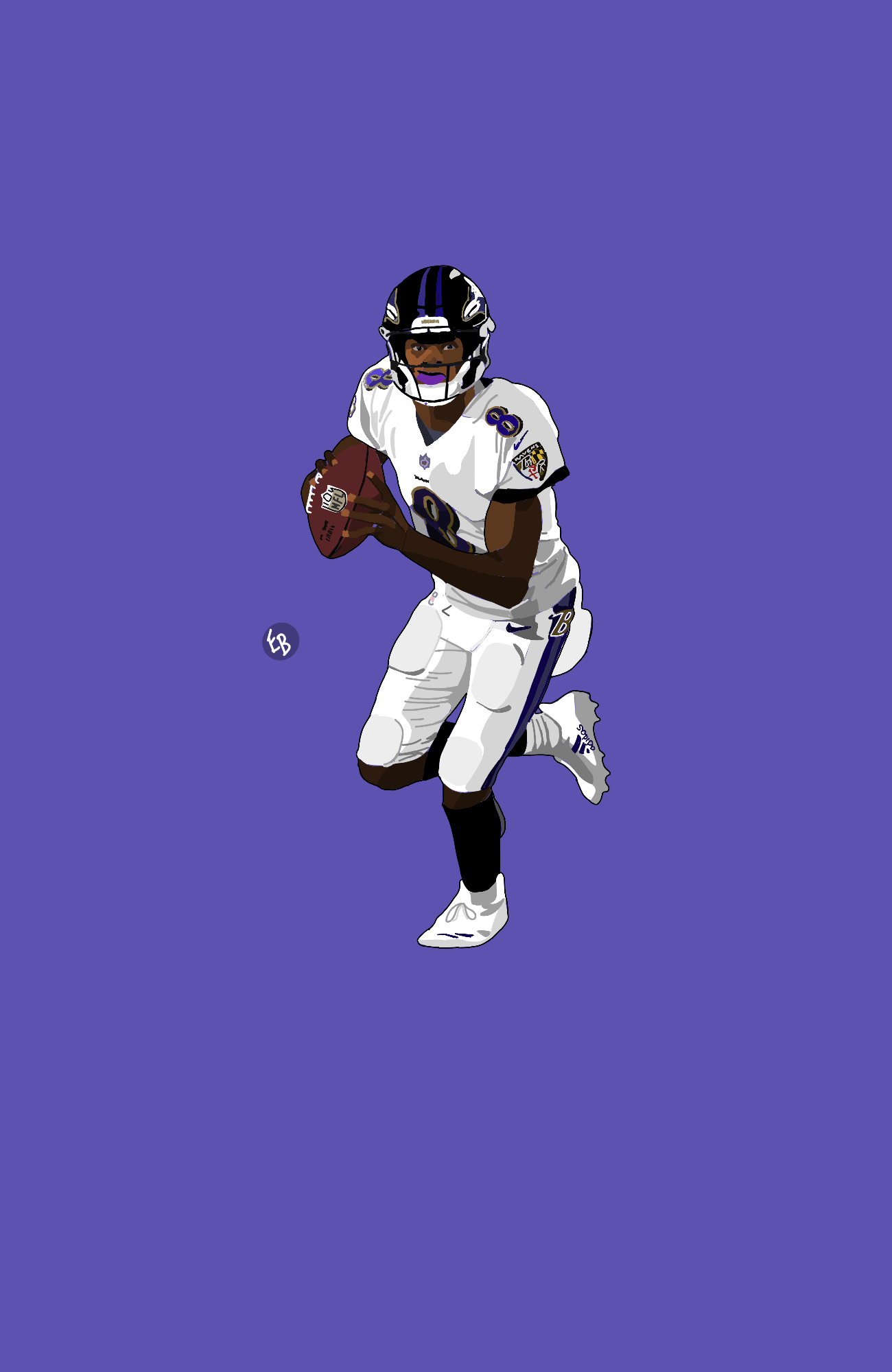 1300x2000 Baltimore Lamar Jackson Wallpaper Free HD Wallpaper