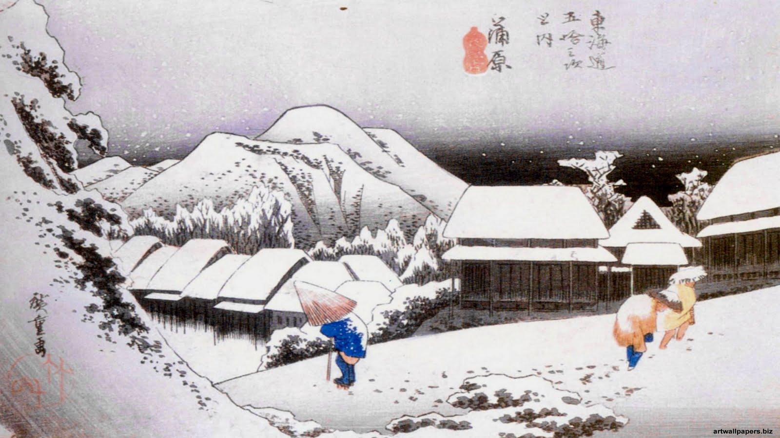 1600x900 Wallpaper Photo Art: Background, desktop, hiroshige