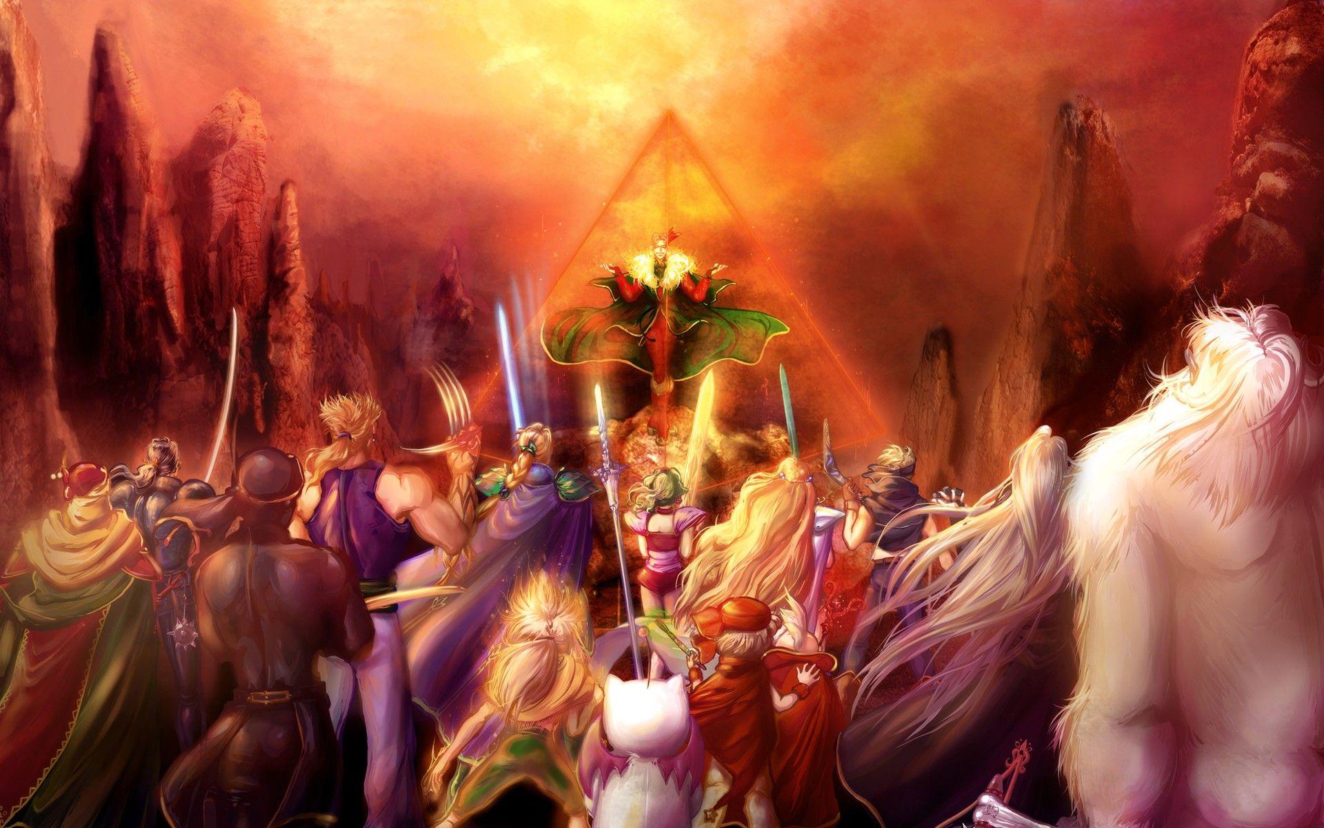 1920x1200 Final Fantasy VI, Locke Cole, Terra Branford, Kefka Palazzo, Yoshitaka Amano Wallpaper HD / Desktop and Mobile Background