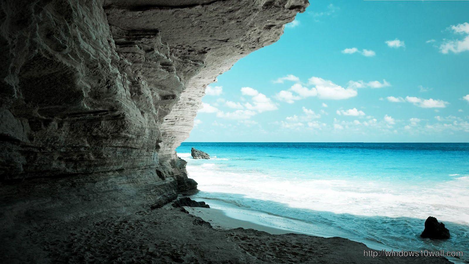 1600x900 Beach Widescreen Black And White