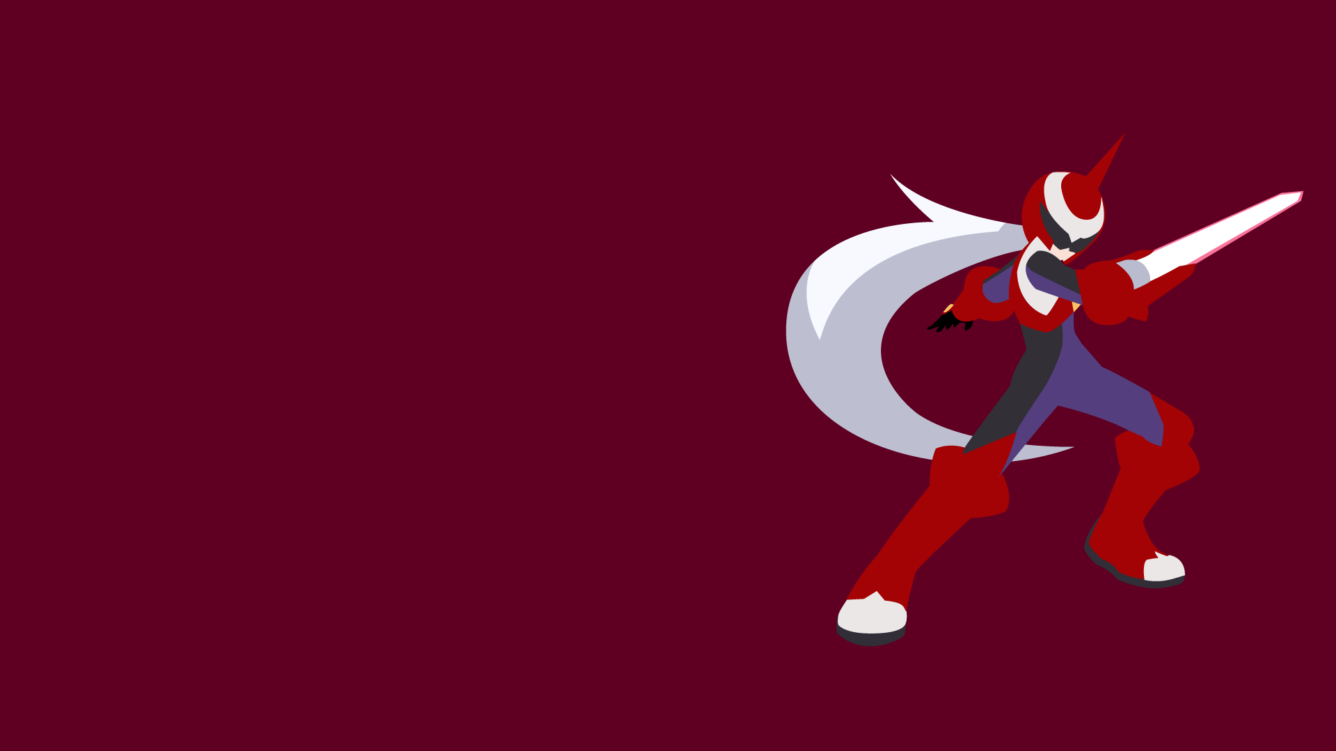 1920x1080 Minimalist Protoman.EXE Wallpaper