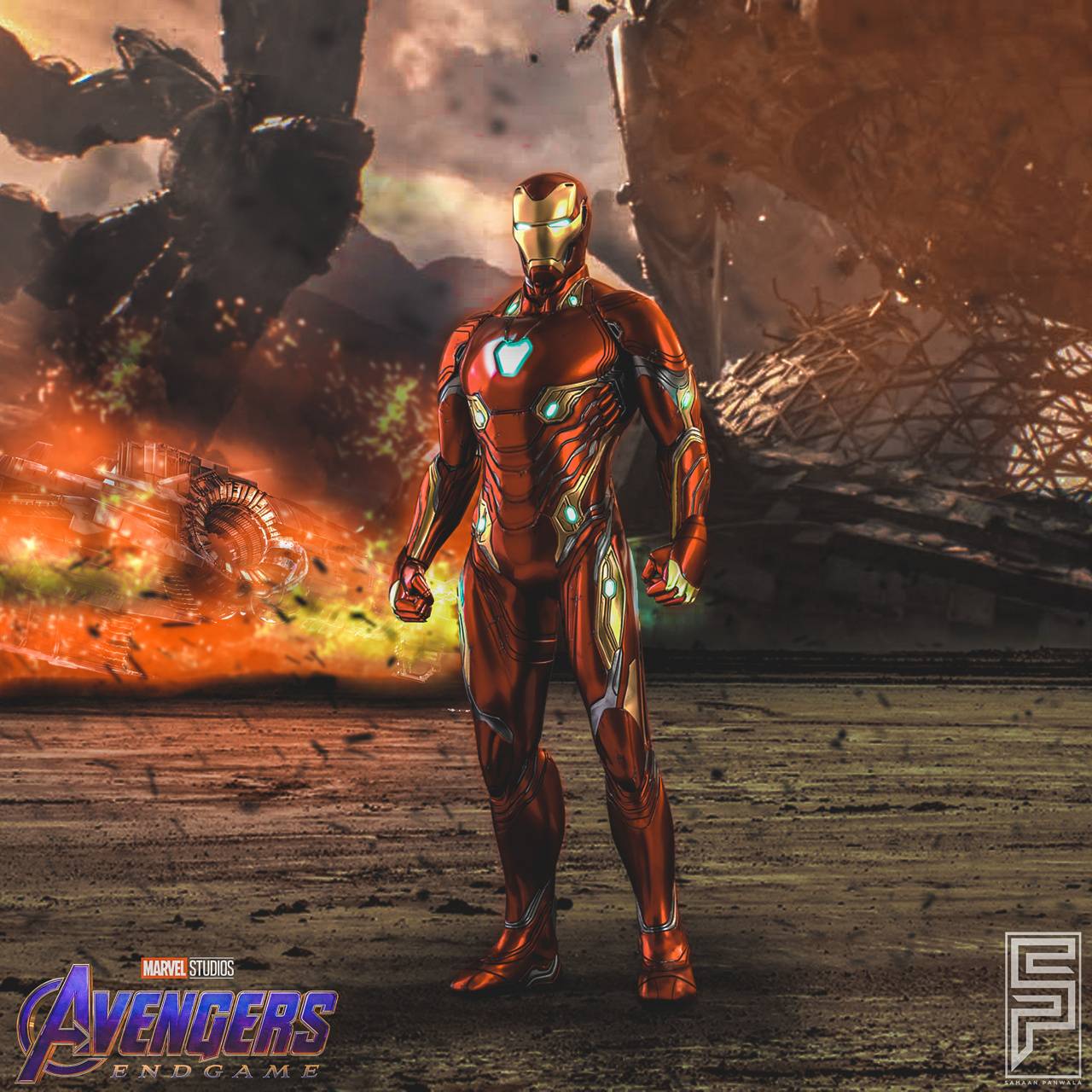 1280x1280 Download Wallpaper Iron Man Mark 50 HD