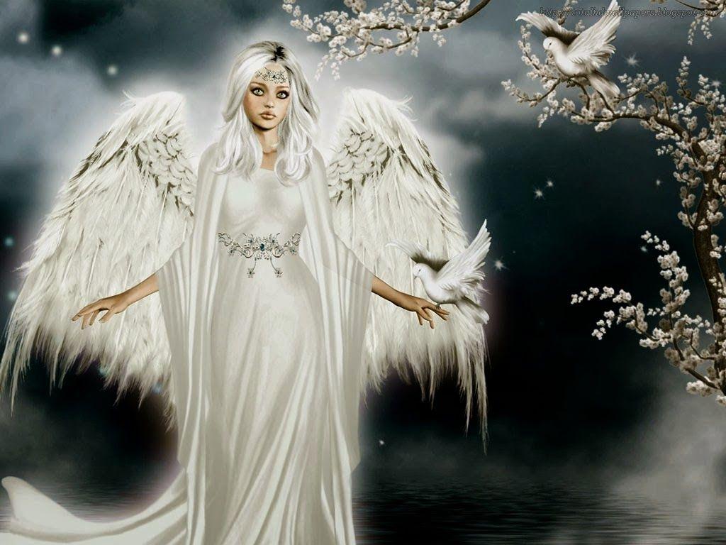 1024x768 Free Beautiful Angel HD Wallpaper