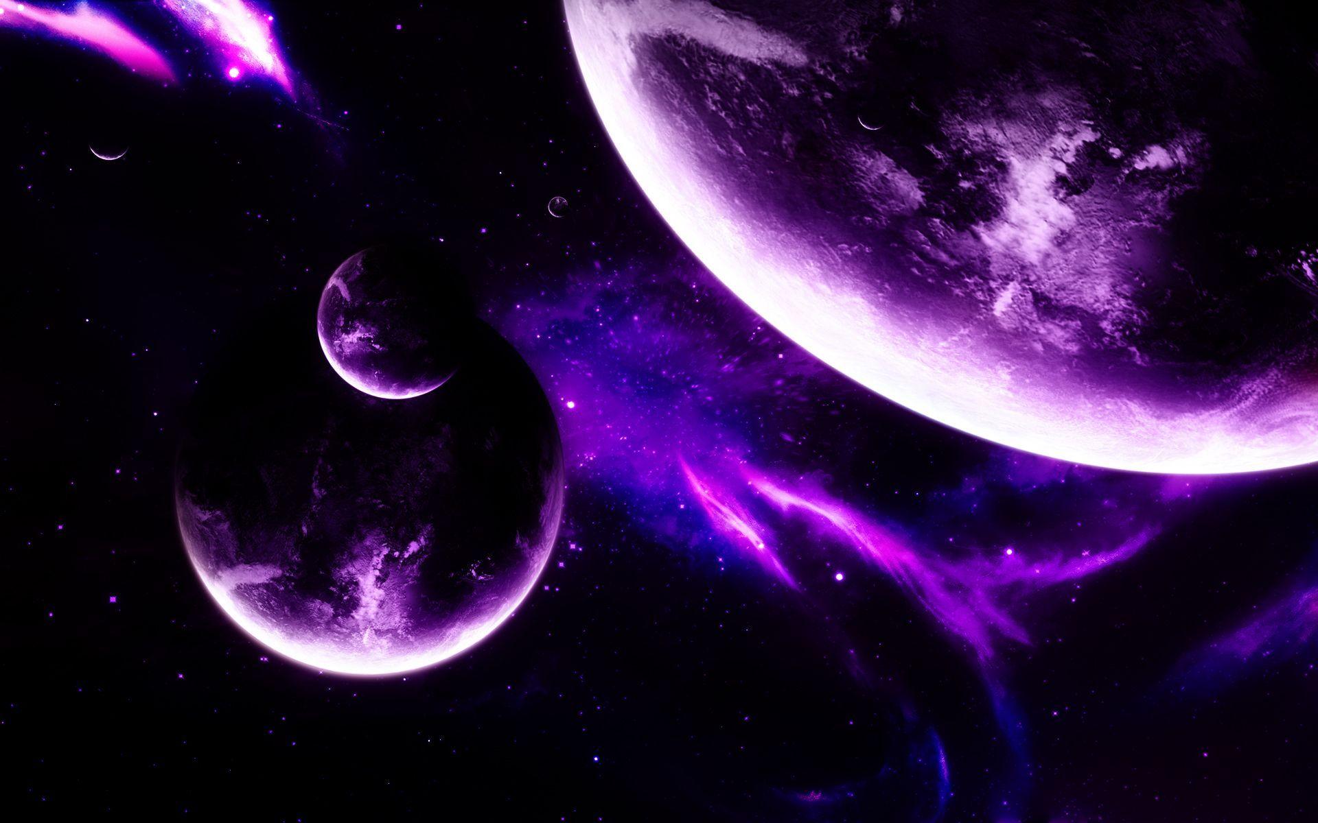1920x1200 Purple Space Wallpaper