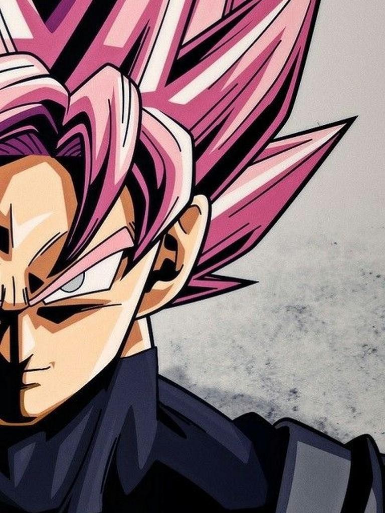 768x1024 Black Goku Super Saiyan Rose HD 2018 for Android
