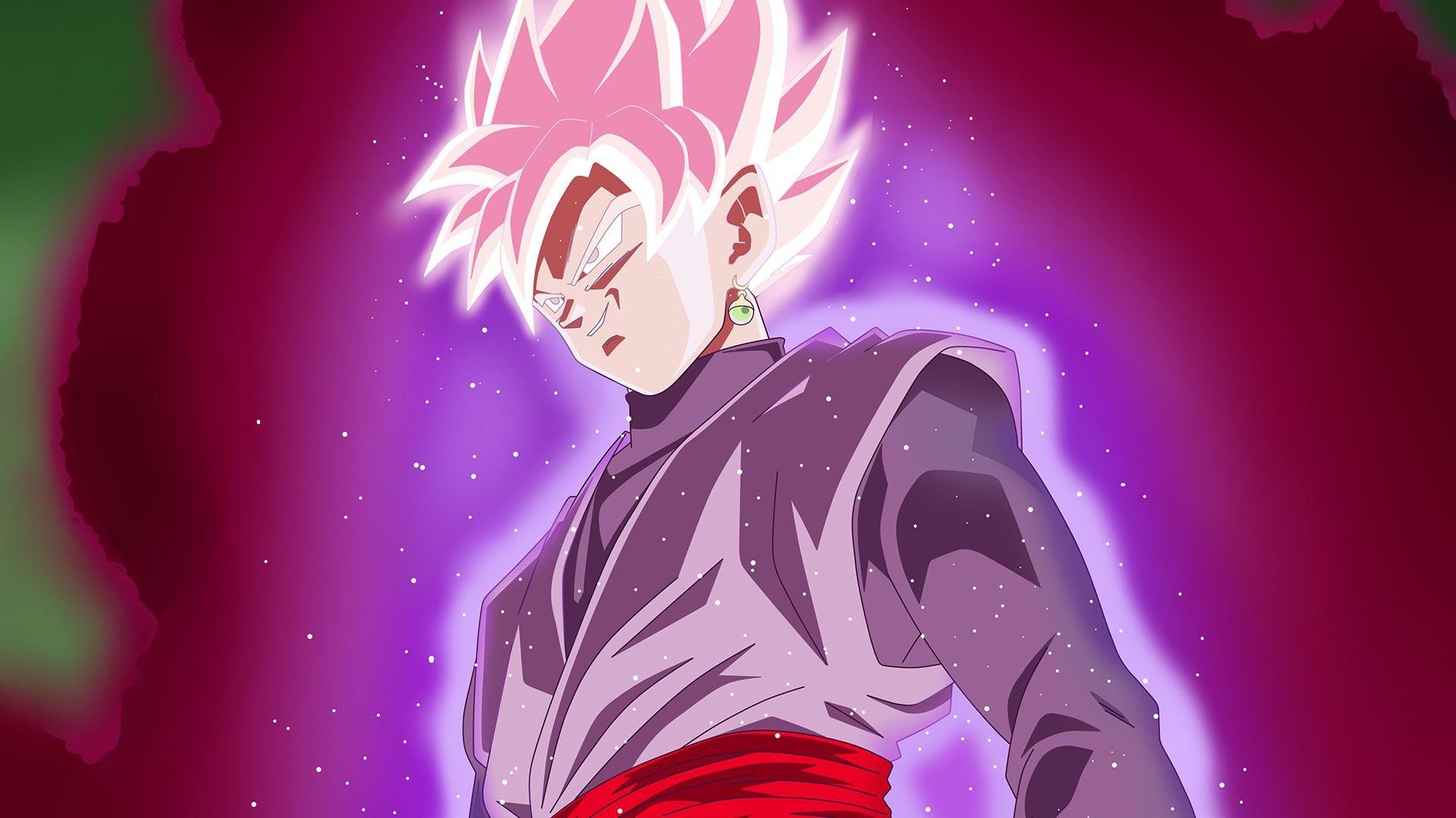1920x1080 Black Goku Super Saiyan Rose Wallpaper